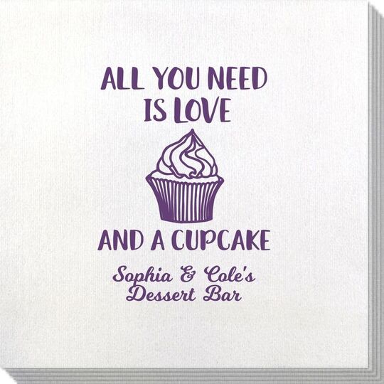 All You Need Is Love and a Cupcake Bamboo Luxe Napkins